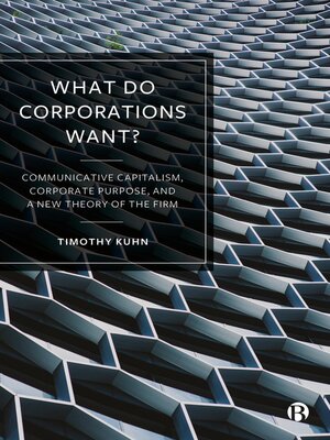 cover image of What Do Corporations Want?
